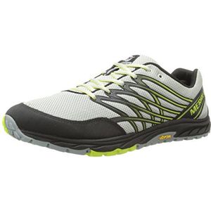 Merrell BARE ACCESS TRAIL Heren Outdoor Fitnessruimte, Grijs Ijs Lime, 46 EU