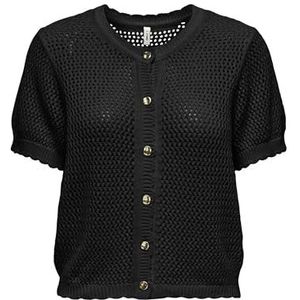 ONLY Dames Onlpaula 2/4 O-hals Cardigan, zwart, S