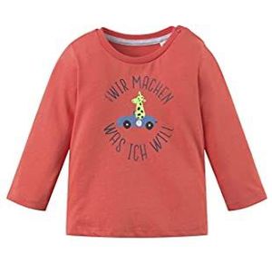 TOM TAILOR Uniseks baby shirt met lange mouwen, Livid Scarlet|Rood, 50/56 cm