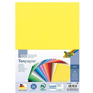 Folia Gekleurd papier, A4, 130 g/m², 25 verschillende kleuren