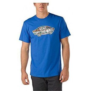 Vans Heren OTW Logo Fill T-Shirt, Blauw (Royal/Hamburger), XL