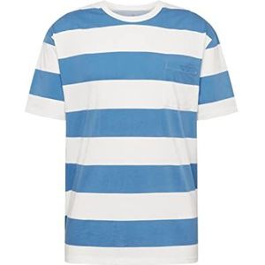 Mavi Stripe Tee T-shirt voor heren, Captains Blue, XXL