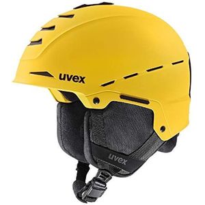 uvex legend pro - skihelm voor dames en heren - individueel passysteem - magneetsluiting - yellow matt - 52-55 cm