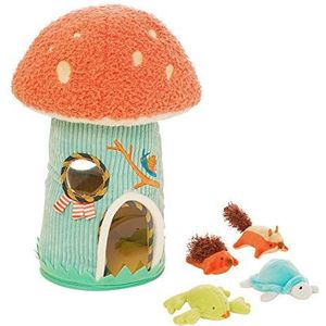 Manhattan Toy 159880 Toadstool Cottage Pluche Fill & Spill Baby en Peuter Activiteit Speelgoed, Multicolor