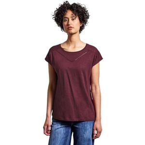 T-shirt - Zwart - Katoen/Modal - Zijsplitten