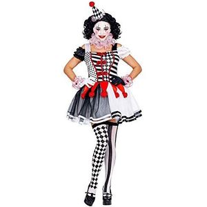 Widmann - Kostuum Miss Harlekijn, jurk, clown, pantomime, circus, Halloween, carnavalskostuums, carnaval