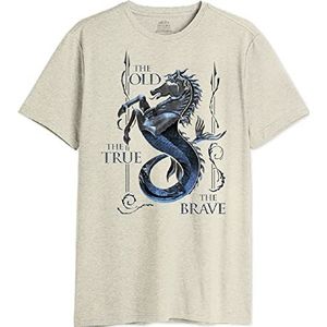 House Of the Dragon MEHOFTDTS013 T-shirt, natural, XXL, heren, Natuurlijk, XXL