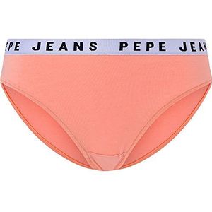 Pepe Jeans Solid Bikini stijl ondergoed voor dames, perzik, XL, Perzik, XL