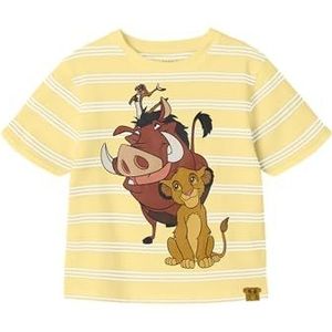 NAME IT Jongens Nmmaudo Lionking Nreg Ss Top Wdi, Lemon Meringue, 116