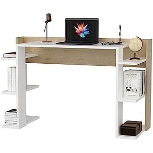 DECOROTIKA - Cinar schrijfbureau laptopbureau met open zijplanken