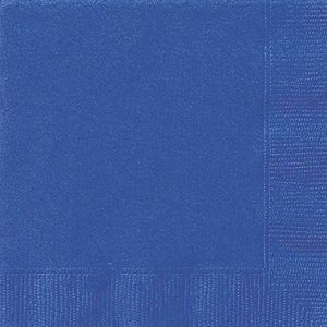 Unieke partij Papieren servetten Pack of 20 Royal Blauw