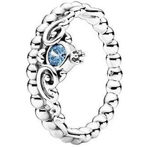 Pandora, Disney Cinderella Blue Tiara Ring, Size 18