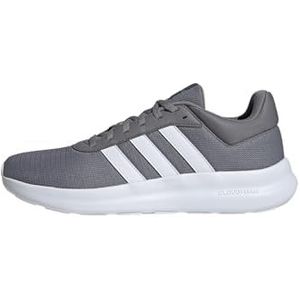 adidas Heren LITE RACER 4.0 SHOES, Grey Three/Cloud White/Cloud White, 43 1/3 EU