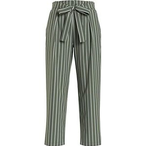 Tommy Jeans Dames Tjw Hr Fluid Tapered Stripe Pant, Woestijn Olijf/Wit, 28W x 32L