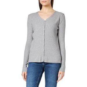 SIDONA Gebreid damesvest met knopen 15324936-SI01, grijs, XS/S, grijs, XS/S
