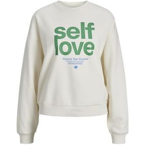 Jack & Jones - Jxmimi RLX LS Print Crew SWT - Sweatshirt - Beige