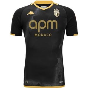 Kappa Kombat Away As Monaco Voetbal-T-shirt voor volwassenen, uniseks