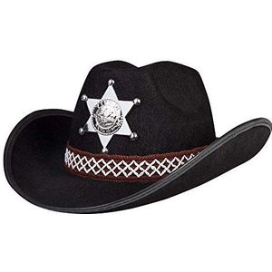 Boland - Kinderhoed Sheriff junior, zilveren ster, hoedenkoord, cowboy, carnaval, verkleedkleding, Halloween, themafeest, vermomming, theater