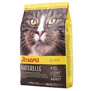 JOSERA Naturelle (1 x 400 g) | graanvrij kattenvoer met matig vetgehalte | ideaal voor gesteriliseerde katten | Super Premium droogvoer voor volwassen katten | 1 stuk verpakt