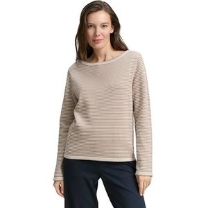 Tom Tailor - Regular Fit - Damespullover - Gestreept - Puur Katoen