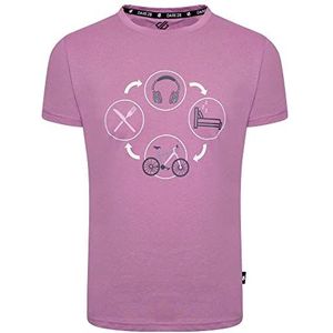 Dare 2b Boy's Go Beyond T-shirt voor jongens, stoffige lavendel, 15 jaar
