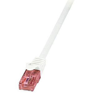 LogiLink CQ2031U CAT6 U/UTP patch kabel PrimeLine AWG24 LSZH wit 1,00m