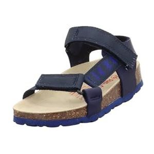 Superfit Voetbedpantoffels voor jongens, blauw 8000, 33 EU