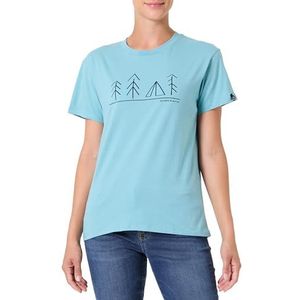 Haglöfs 606517_4Q3 Camp Dames T-Shirt Frost Blue Maat XS, blauw (Frost Blu, XS