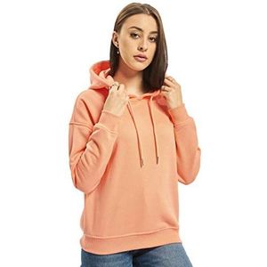 Urban Classics Damestrui met capuchon Ladies Hoody, Basic Sweater verkrijgbaar in vele kleuren, maten XS - 5XL, oranje (papaya), XS