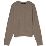 VERO MODA - VMMARINA - Gebreid Vest - Brokaat - Lange Mouw