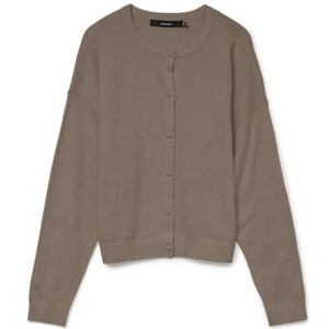 VERO MODA - VMMARINA - Gebreid Vest - Brokaat - Lange Mouw