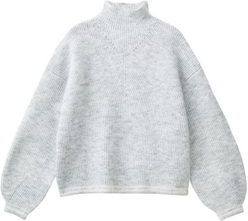 United Colors of Benetton - Maille de Chandail - Grijs - M/L