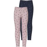 NAME IT - NKFVIVIAN - Leggings - Marine/Aubergine/Pruim/Zilver - 2 Pack