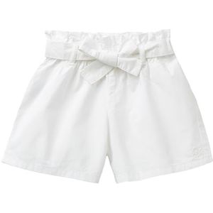 United Colors of Benetton Shorts voor meisjes en meisjes, Wit, 18 Maanden