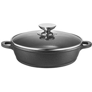 Berndes Vario Click Induction smoorpan met deksel - aluminium - Ø 28 cm - Zwart