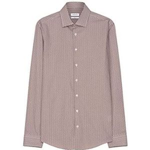 Seidensticker Heren 686280 Hemd, Bruin, 38