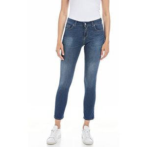 Replay Faaby Powerstretch Denim Jeans voor dames, 009, medium blue., 25W x 28L