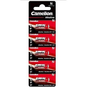 Camelion Plus alkaline batterijen LR1 / Lady/N / 5 stuks zilver