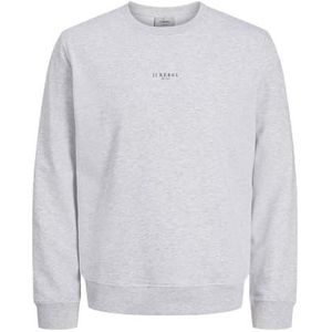 JJ REBEL Jrebruben Sweat Crew Neck, wit melange., L