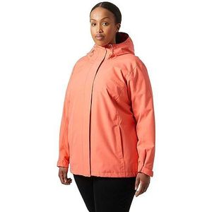 Helly Hansen Dames Seven J Plus jas, 284 Peach Echo, 2X, 284 Peach Echo, 2X
