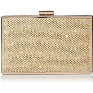 PIECES PCDOMINIQUE HARD CASE 17077937 dames schoudertas 16x10x4 cm (B x H x D), goud (Gold Colour), goud (gouden kleur).