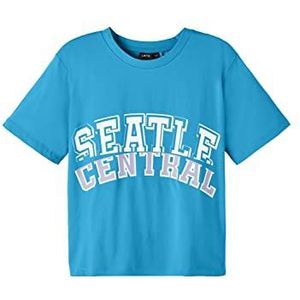 NAME IT Girl's NLFFENTRAL SS Short L Top, Swim Cap, 158/164, Zwempet, 158/164 cm
