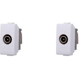 Socket TV en satelliet stekker compatibel Bticino Matix Kleur Wit