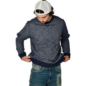 Kaporal, Sweatshirt voor heren, regular fit, lange mouwen, ronde hals, model Bono, kleur marineblauw, maat S, Marine., S