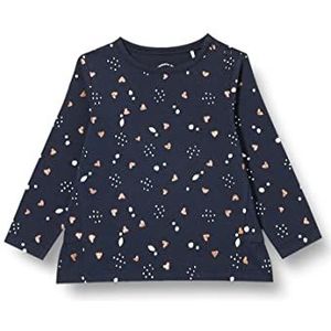 s.Oliver Junior Baby Girls shirt met lange mouwen met ruches, Dark Blue, 68