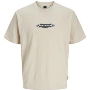 Jack & Jones Jcopacer Branding Print Tee Ss Crew Neck, maanbeam, L