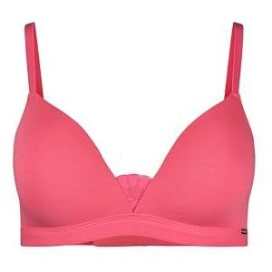 Skiny Dames Triangel Padded CottonLace Essentials, Future Coral, 70C