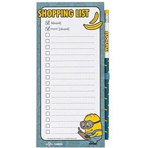 Official Minions Magnetic Organiser - Magnetic Shopping List – Magnetic Notepad - Magnetic Fridge Notepad - Minions Gifts - Minion Gifts - Minions