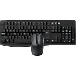 Rapoo X1800Pro toetsenbord Inclusief muis RF Draadloos QWERTY Zwart