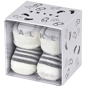 FALKE Uniseks-baby Sokken Erstlingsringel B SO Katoen Dun eenkleurig 1 Paar, Wit (Off-White 2041), 50-56